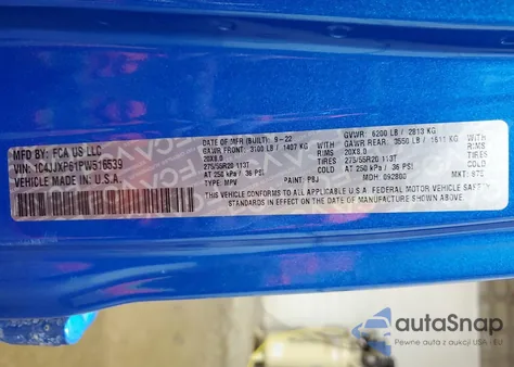 2023 Jeep Wrangler 4Xe Sahara 4X4 z USA, uszkodzony, nr VIN 1C4JJXP61PW516539